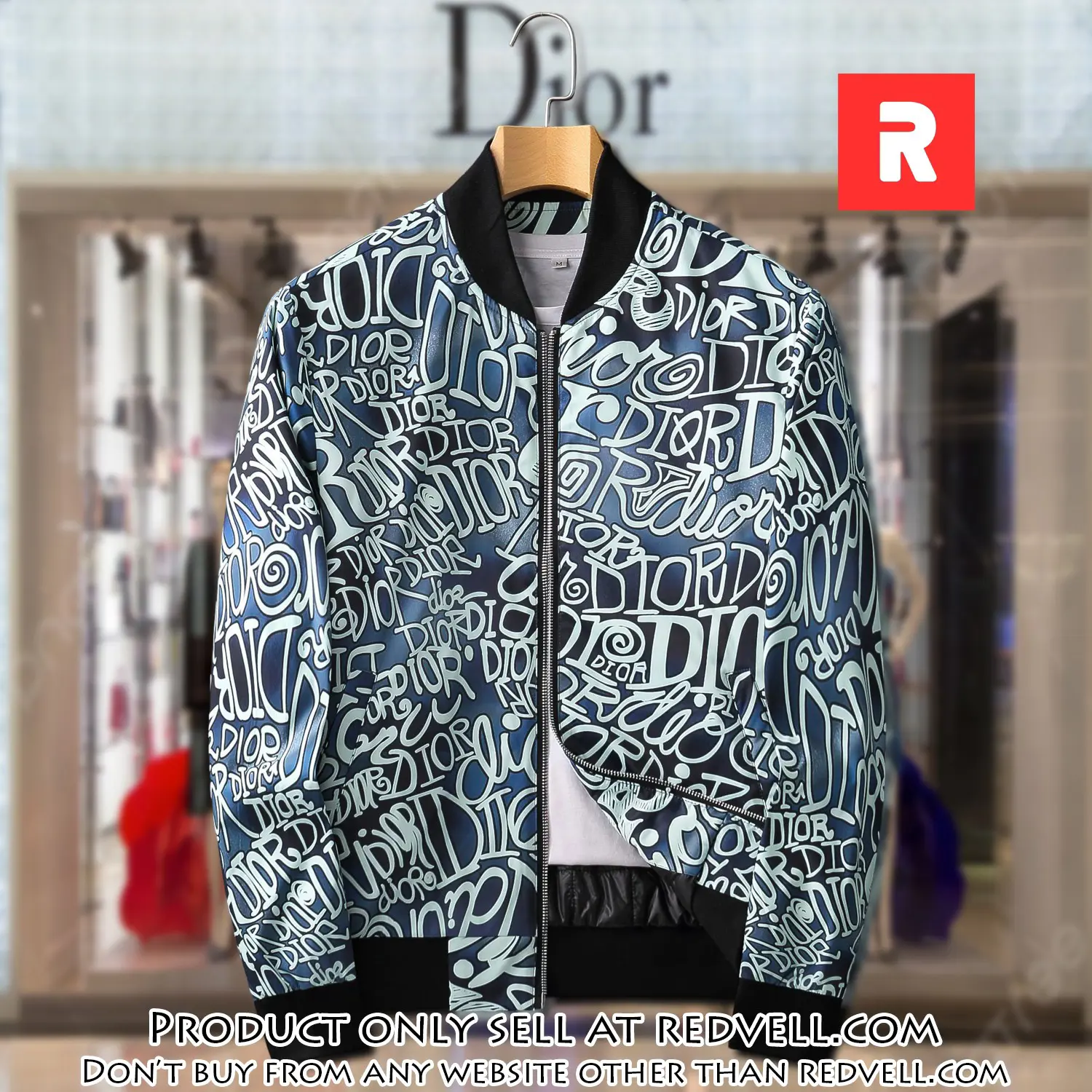 Dior luxury brand varsity zipper jacket vst1066 rv5514253